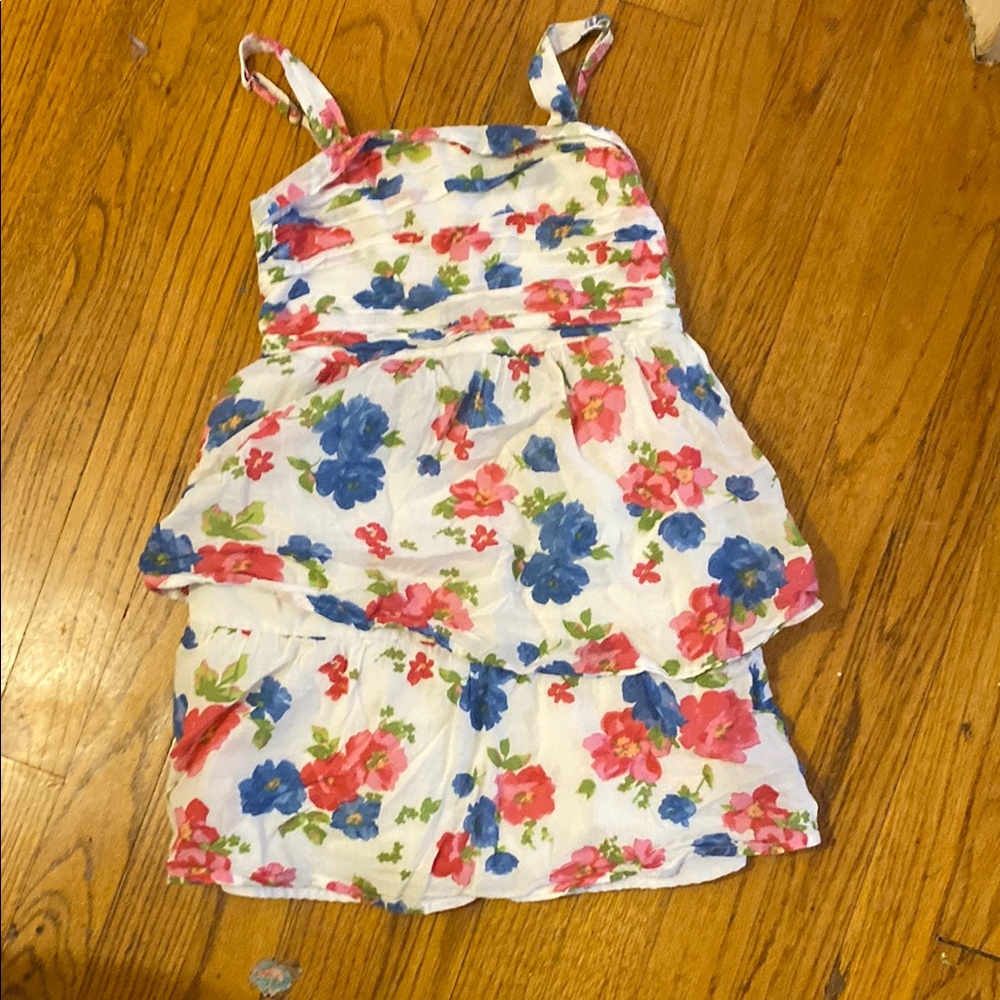 Abercrombie Kids Floral Dress with Pink and Blue Accents